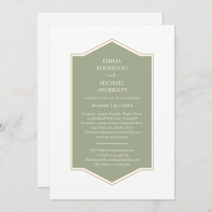 Bilingual Spanish Boda Budget Wedding  Invitation