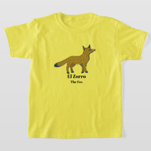 Bilingual Spanish Fox T-Shirt