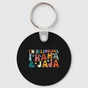 Bilingual Teacher Back To School Apparel I'm Bilin Keychain