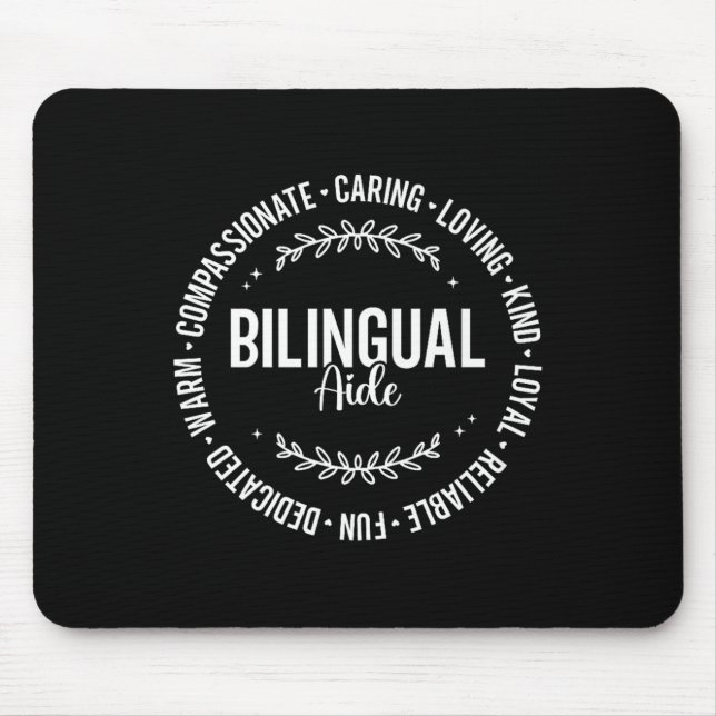 Bilingual Team Teacher Back To School For Bilingua Mouse Pad (Front)