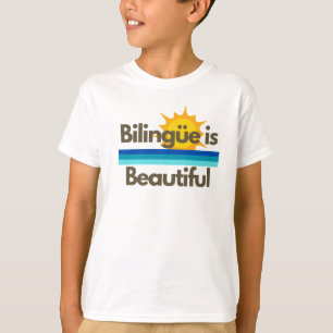 Bilingue is Beautiful Kids Shirt