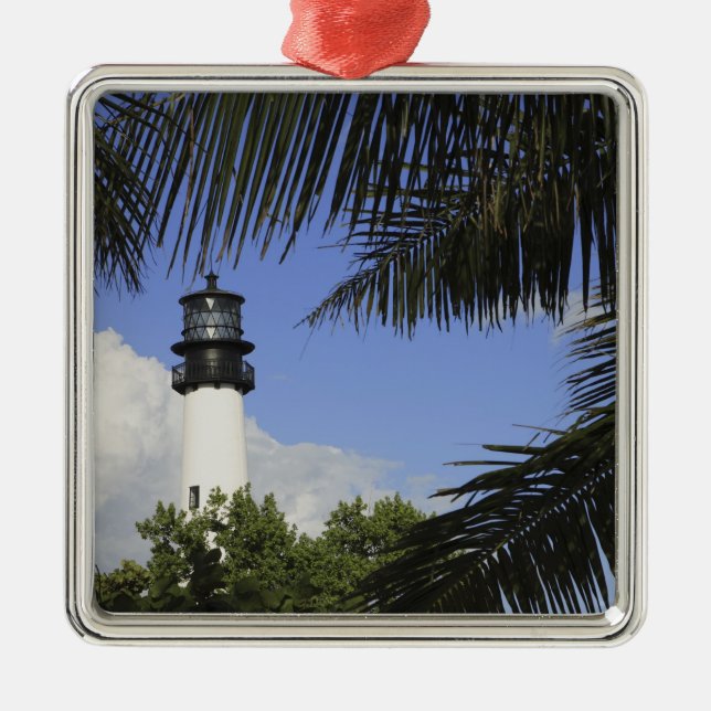 Bill Baggs Cape Florida Lighthouse, Bill Baggs 2 Metal Ornament (Front)