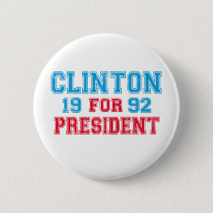 Bill Clinton 1992 2 Inch Round Button