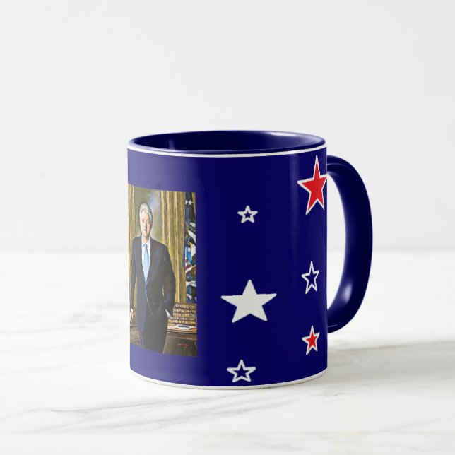 Bill Clinton 42nd President Keepsake Coffee Mug (Front Right)