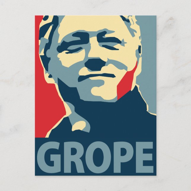 Bill Clinton - Grope : Carte postale OHP (Devant)
