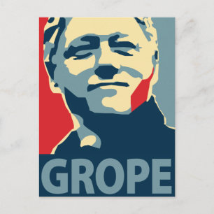 Bill Clinton - Grope: OHP Postcard