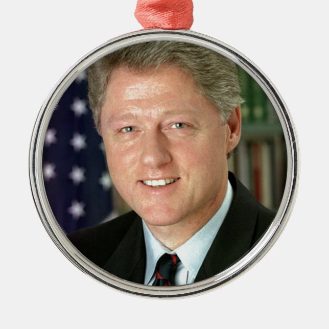 Bill Clinton Metal Ornament (Front)