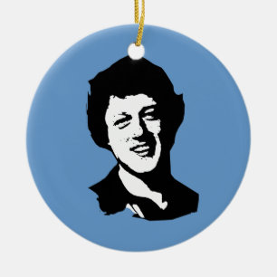 Bill Clinton retro Ceramic Ornament