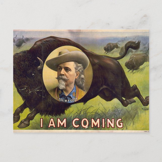 Bill Cody -1899 Postcard (Front)