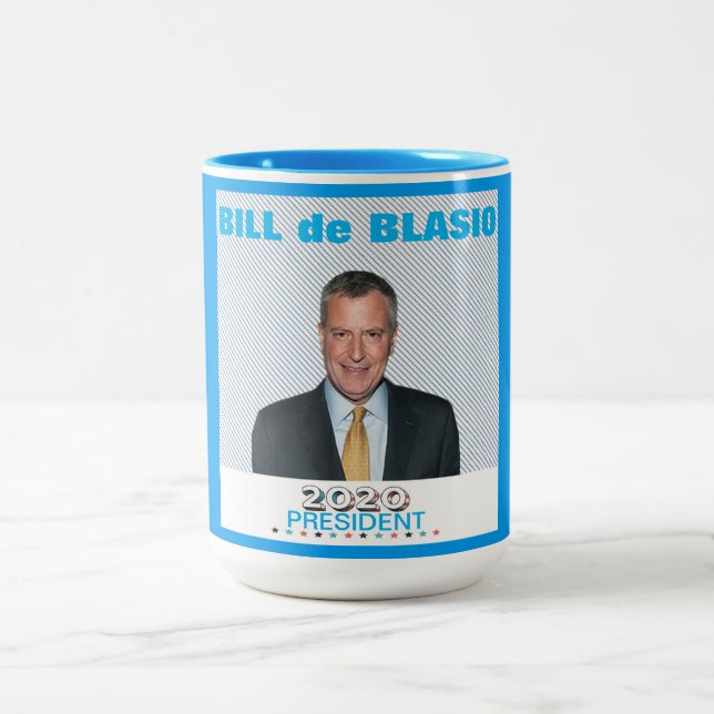 Bill de Blasio 2020 Two-Tone Coffee Mug (Center)