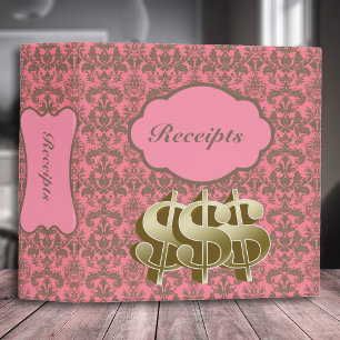 Bill Debt Budget Family Organizer•Pink• Binder