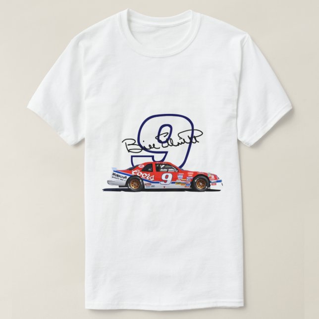 Bill Elliott 1988 Winston Cup 9 Stock Car  Premium T-Shirt (Design Front)