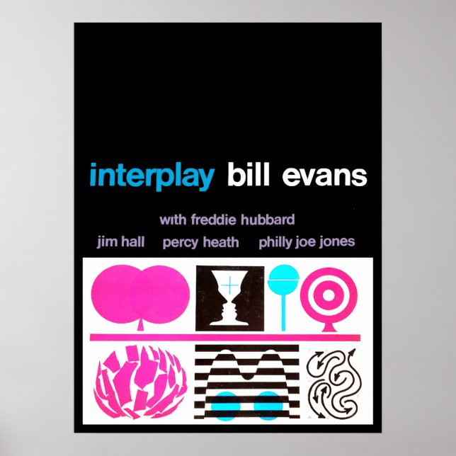 Bill Evans Interplay Jazz Vintage Poster (Front)