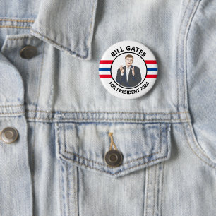 Bill Gates for President 2024 2 Inch Round Button