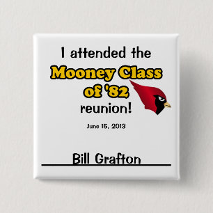 Bill Grafton 2 Inch Square Button