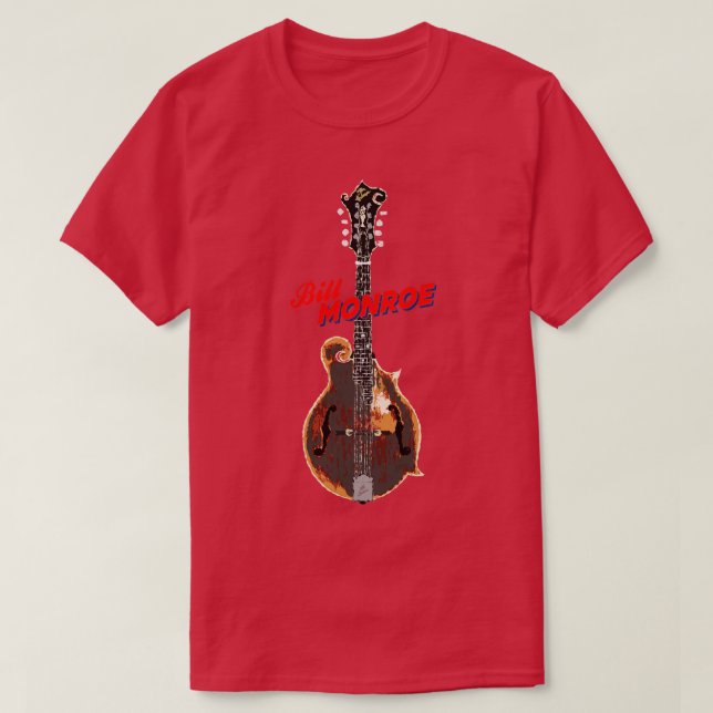 Bill Monroe 1923 Gibson F5 Mandolin TShirt (Design Front)