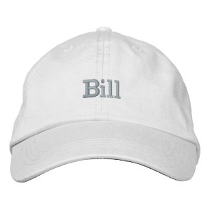 Bill Name Embroidered, Embroidered Hat
