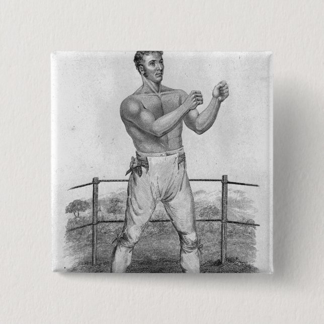 Bill Neat, engraved by Percy Roberts 2 Inch Square Button (Front)