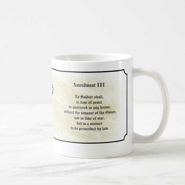 Bill of Rights - Third Amendment Coffee Mug (Right)