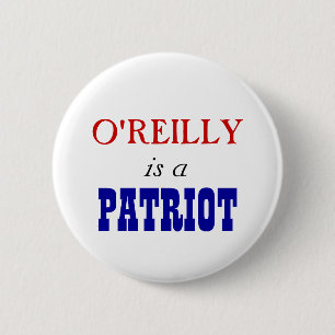 Bill O'Reilly Patriot 2 Inch Round Button