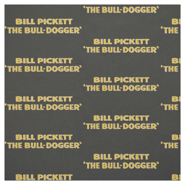 Bill Pickett Black Cowboy SteerWrestler Fabric 2 (Swatch)