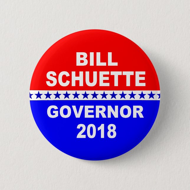 Bill Schuette Governor Michigan 2018 Button (Front)