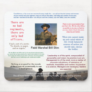 Bill Slim Leadership Mouse Mat