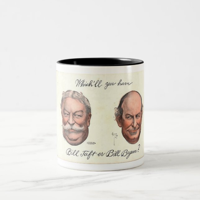 Bill Taft er Bill Bryan? Two-Tone Coffee Mug (Center)