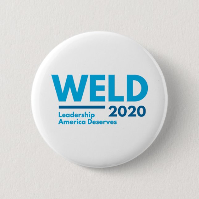 Bill Weld for President 2020 2 Inch Round Button (Front)