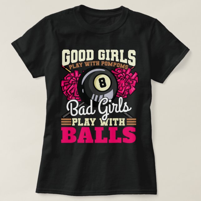 Billard Billiards Pool Snooker 2 T-Shirt (Design Front)