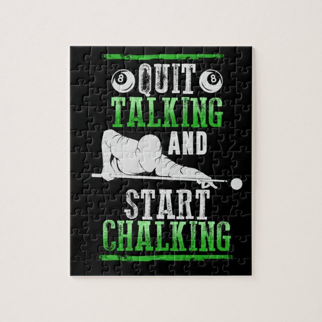 Billard Style Jigsaw Puzzle (Vertical)