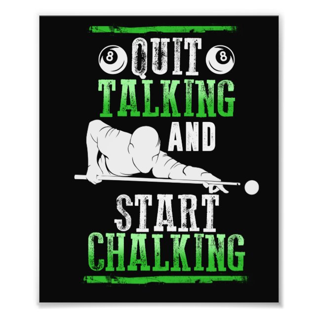 Billard Style Photo Print (Front)