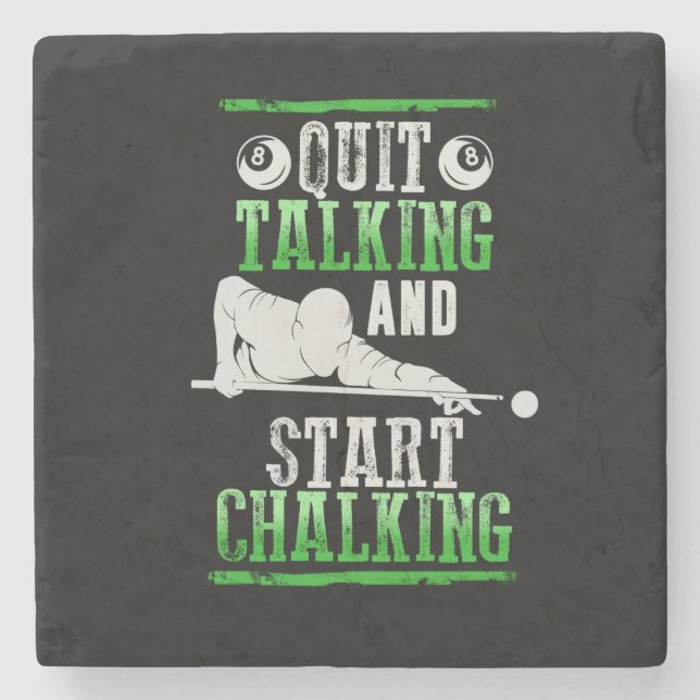 Billard Style Stone Coaster (Front)