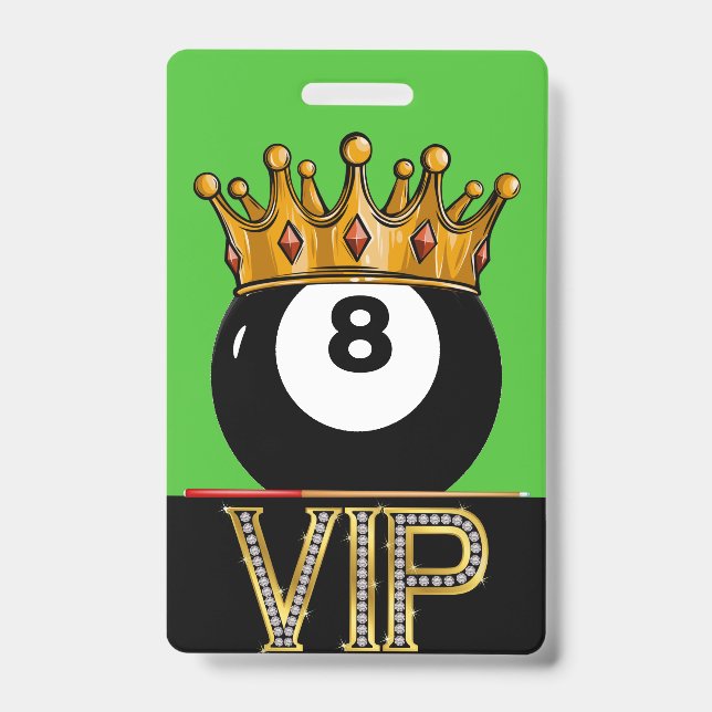 Billard VIP - Badge Lanyard Snooker (Avant)