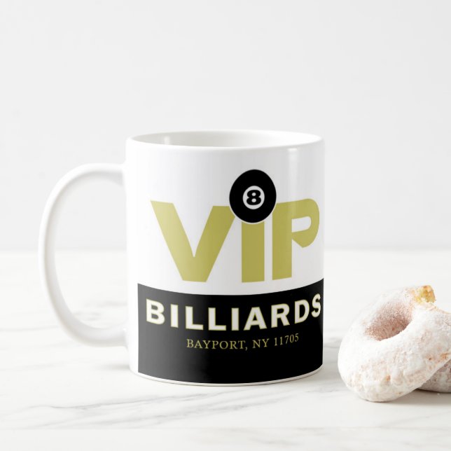 Billard VIP Customisé Coffee Mug (Avec donut)