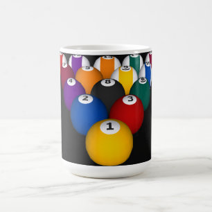 Billards/boules de piscine : Tasse faite sur