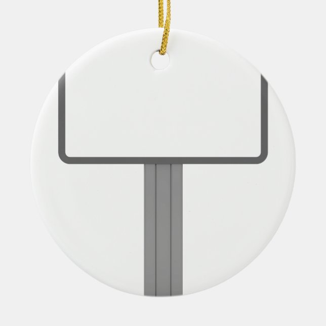 Billboard Ceramic Ornament (Front)