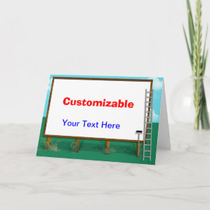 Billboard Greeting - Customizable Card