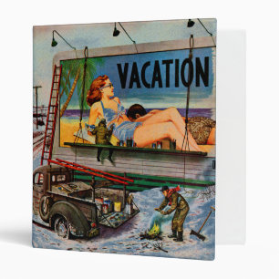 Billboard Painters in Winter by Stevan Dohanos Binder