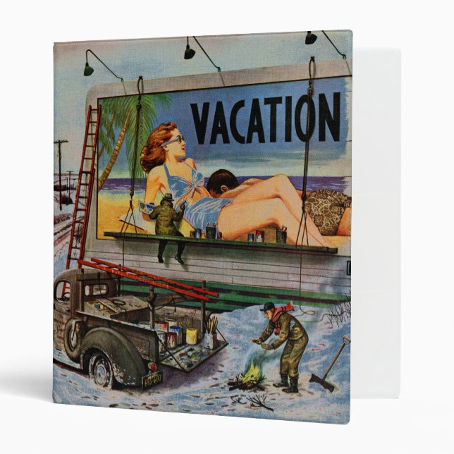 Billboard Painters in Winter by Stevan Dohanos Binder (Front/Inside)