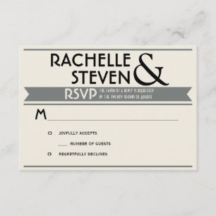 Billboard Wedding RSVP Card