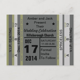 Billet à l'amusement sauver la carte postale de