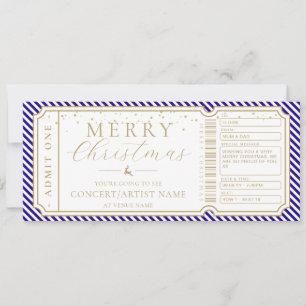Billet cadeau Royal Blue Stripe Concert Carte