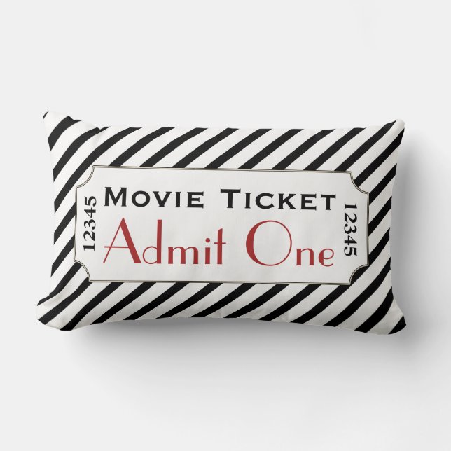 Billet cinéma en bande Coussin de cinéma (Recto)