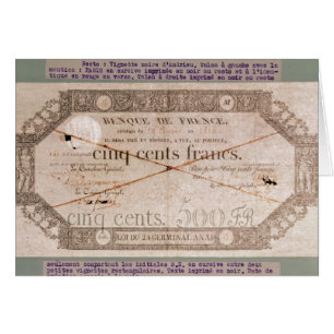 Billet de banque pour 500 francs du 24ème germina