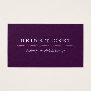 Billet de base pour boire de la prune propre