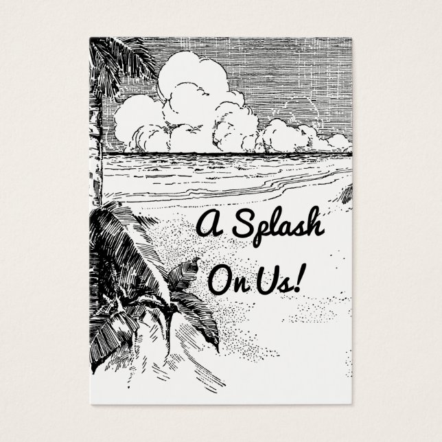 Billet de Boisson Gratuite pour Événement sur le T (Devant)