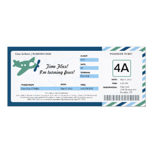 Invitations Faire Part Billet Avion Zazzle Ca