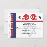Billet de football Bar Mitzvah RSVP