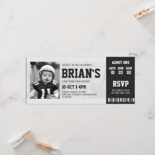 billet de football invitation